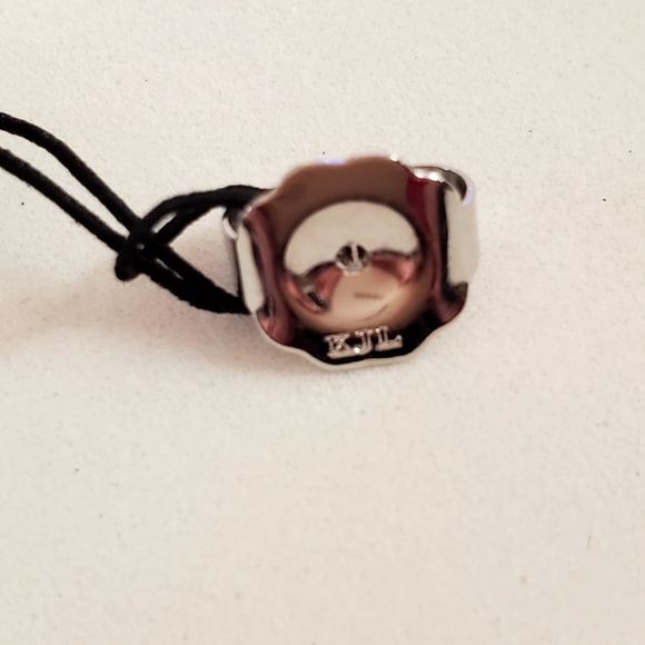 CZ by Kenneth Jay Lane 4 CCTW Pear Cut Silver Post Earrings New With Tag. Signed - Picture 7 of 12